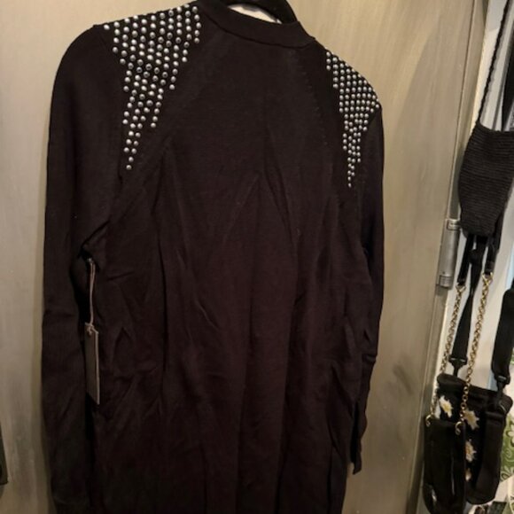 Studded Shoulder Open Front Cardigan - NWT - Picture 16 of 16
